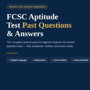 The FCSC Aptitude Test past questions and answers