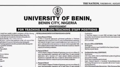 UNIBEN massive recruitment 2026